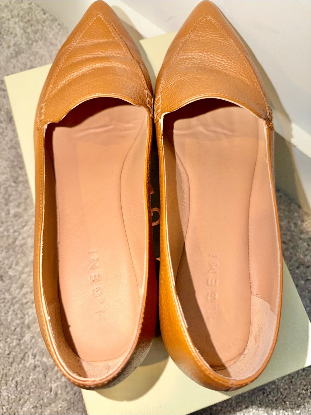 M. GEMI “The Gia” in Tan Tumbled Leather, W10 - Picture 9 of 16